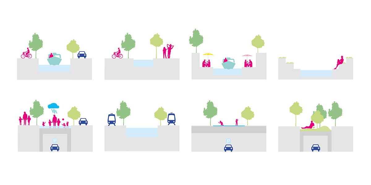 MVRDV and Local Community to revitalize lost canals of The Hague for urban regeneration