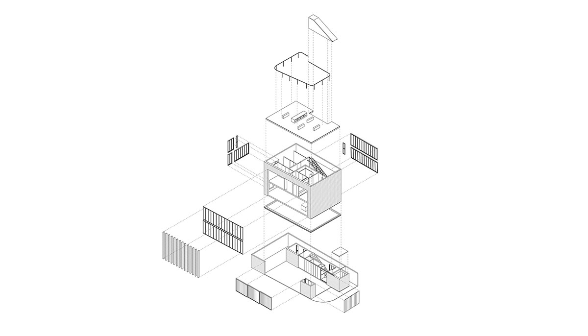 S-AR creates industrial feeling for this house with dark facade in Nuevo León, México