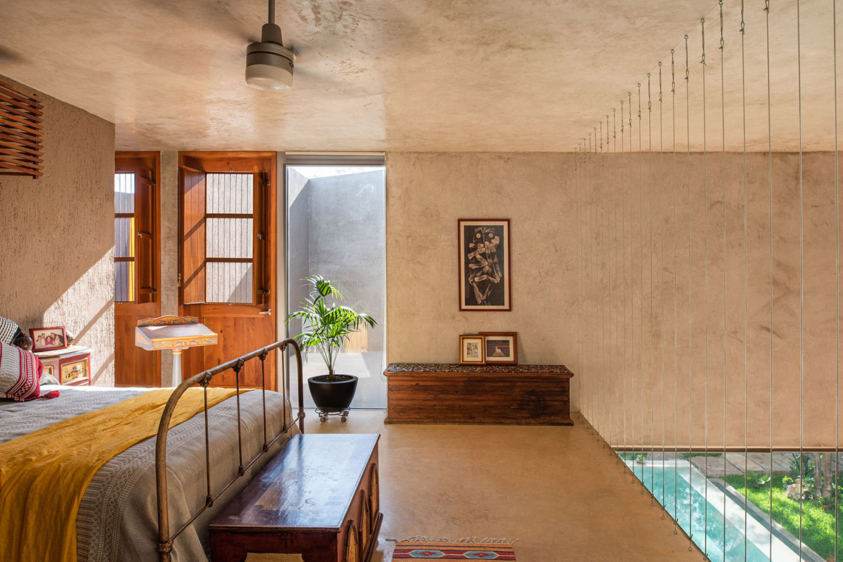 Natural-toned detached house by TACO features dynamic open spaces and backyards in Mexico