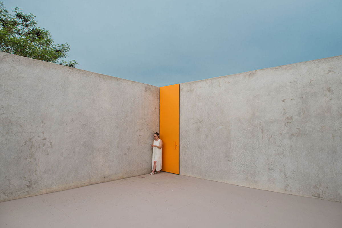 Natural-toned detached house by TACO features dynamic open spaces and backyards in Mexico