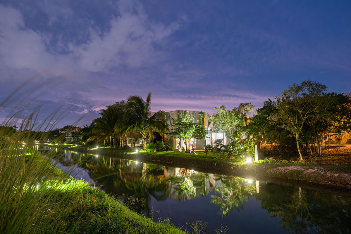 Natural-toned detached house by TACO features dynamic open spaces and backyards in Mexico