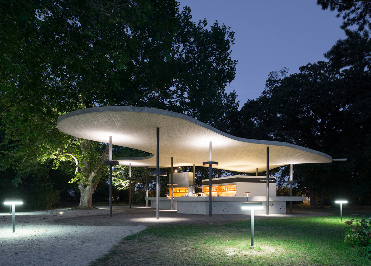 The next ENTERprise Architects completes catering pavilion in Grafenegg Castle Garden of Austria