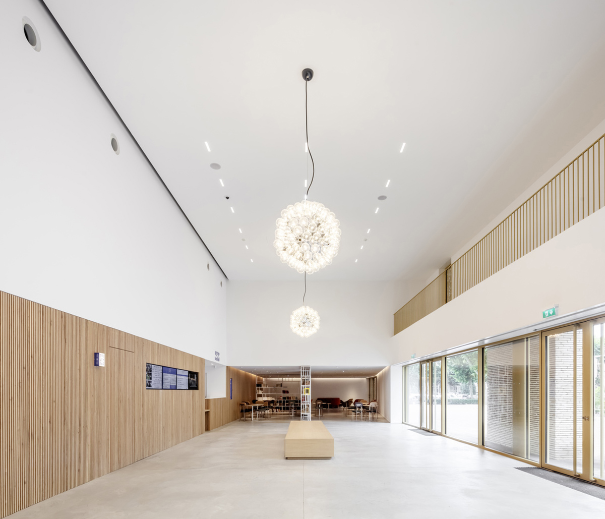 Grand Palais Cinema by Antonio Virga Architecte features perforated brickwork on façade in France