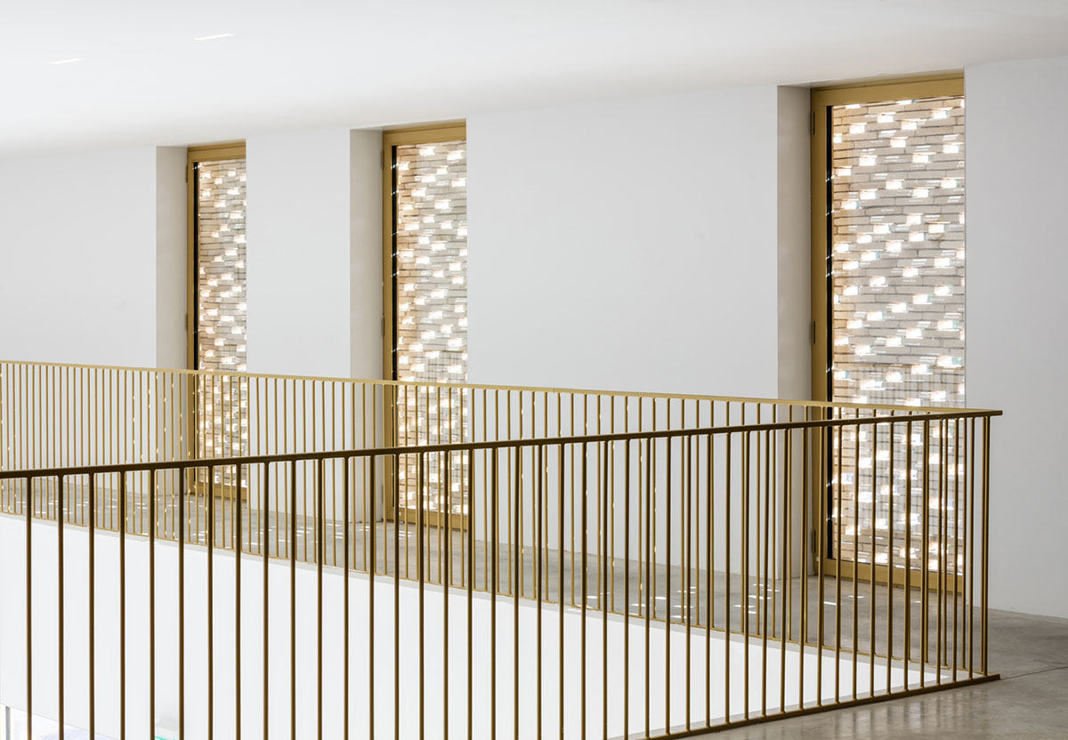 Grand Palais Cinema by Antonio Virga Architecte features perforated brickwork on façade in France