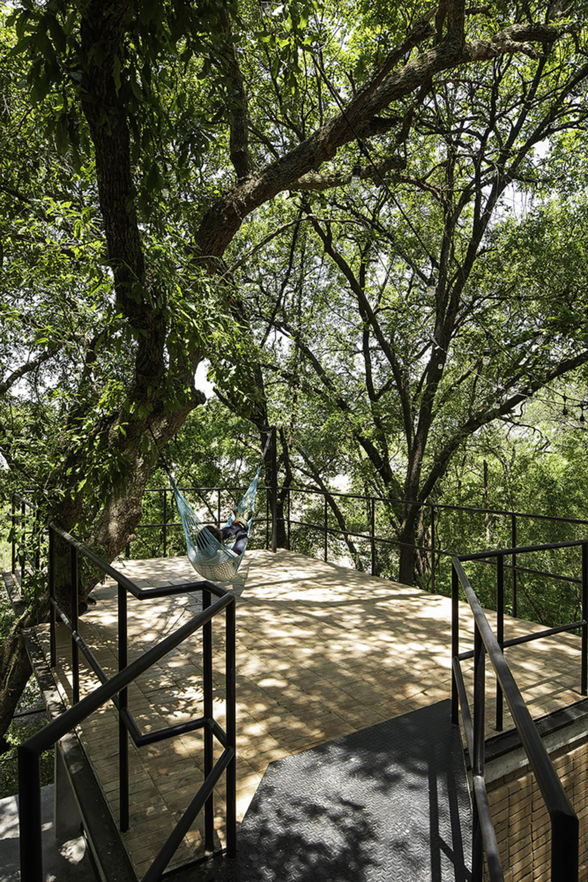 WEYES Estudio built single family house divided into four pavilions blended with the forest in Mexico