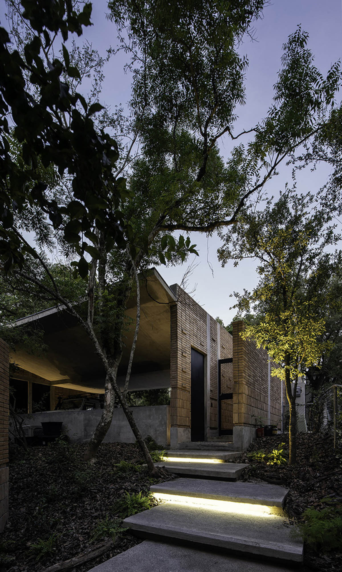 WEYES Estudio built single family house divided into four pavilions blended with the forest in Mexico