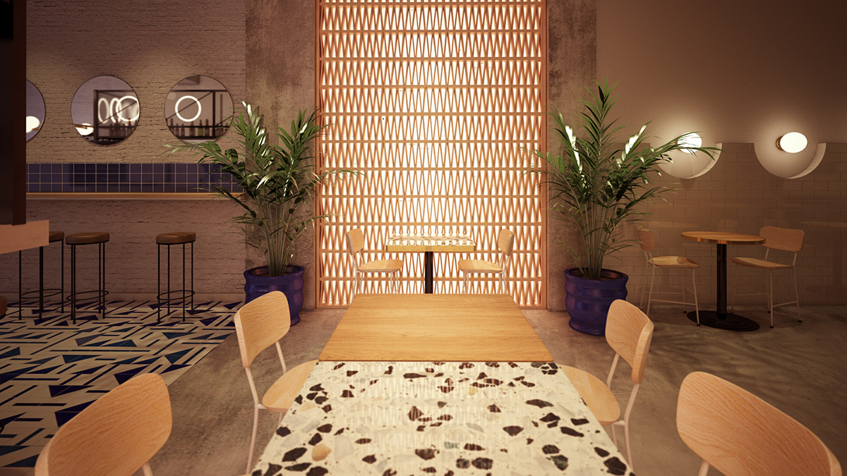 Mirror Studio completes Cercle Restaurant in Barcelona with smooth lines and soft colors