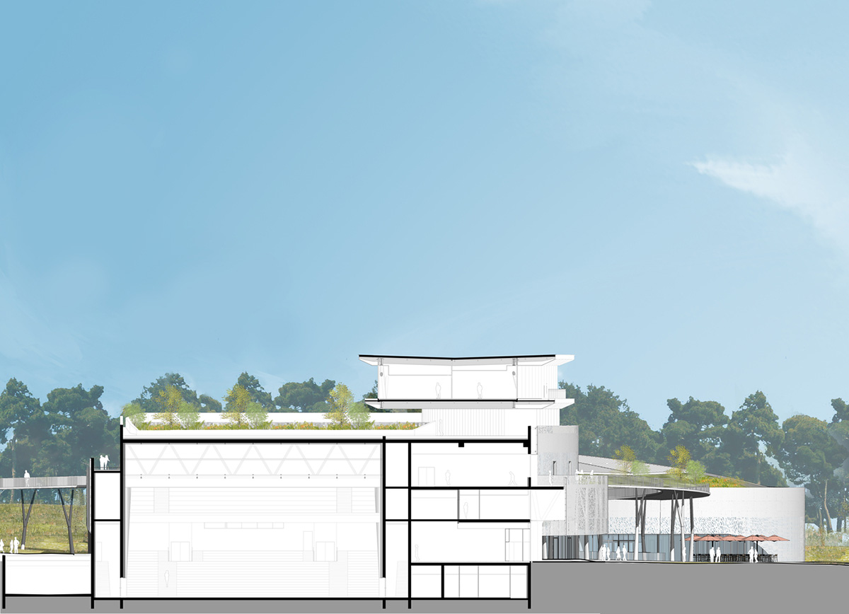 A+Architecture completes conference center and casino complex with circular walkways in France