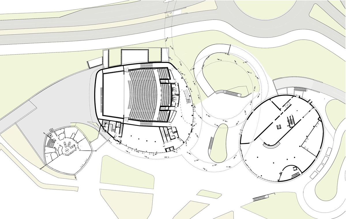 A+Architecture completes conference center and casino complex with circular walkways in France