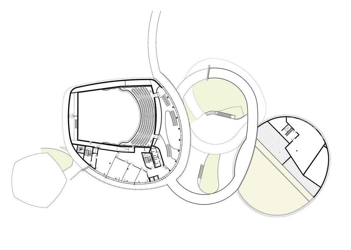 A+Architecture completes conference center and casino complex with circular walkways in France