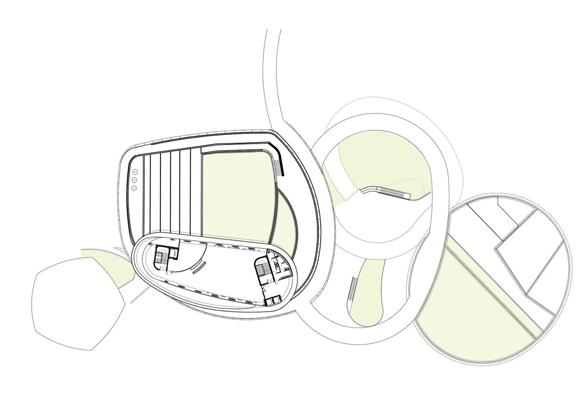 A+Architecture completes conference center and casino complex with circular walkways in France