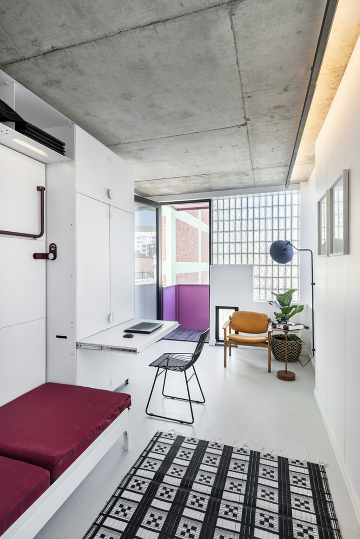 Two Five Five Architects adds protruding bright pink marshmallow balconies to apartment in Cape Town