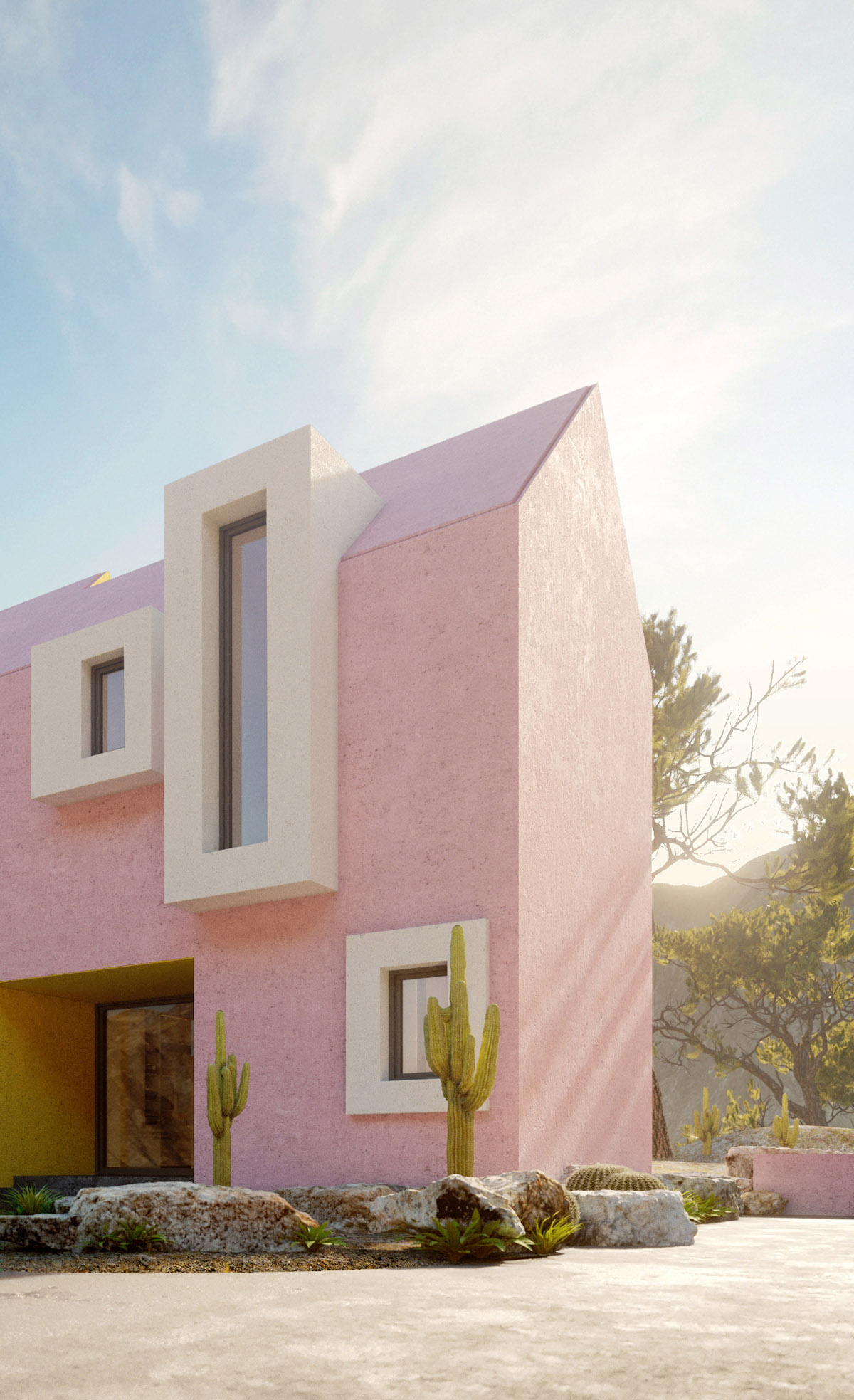 Architects design Sonora House playing with vivid colours and strong geometries in Sonoran Desert
