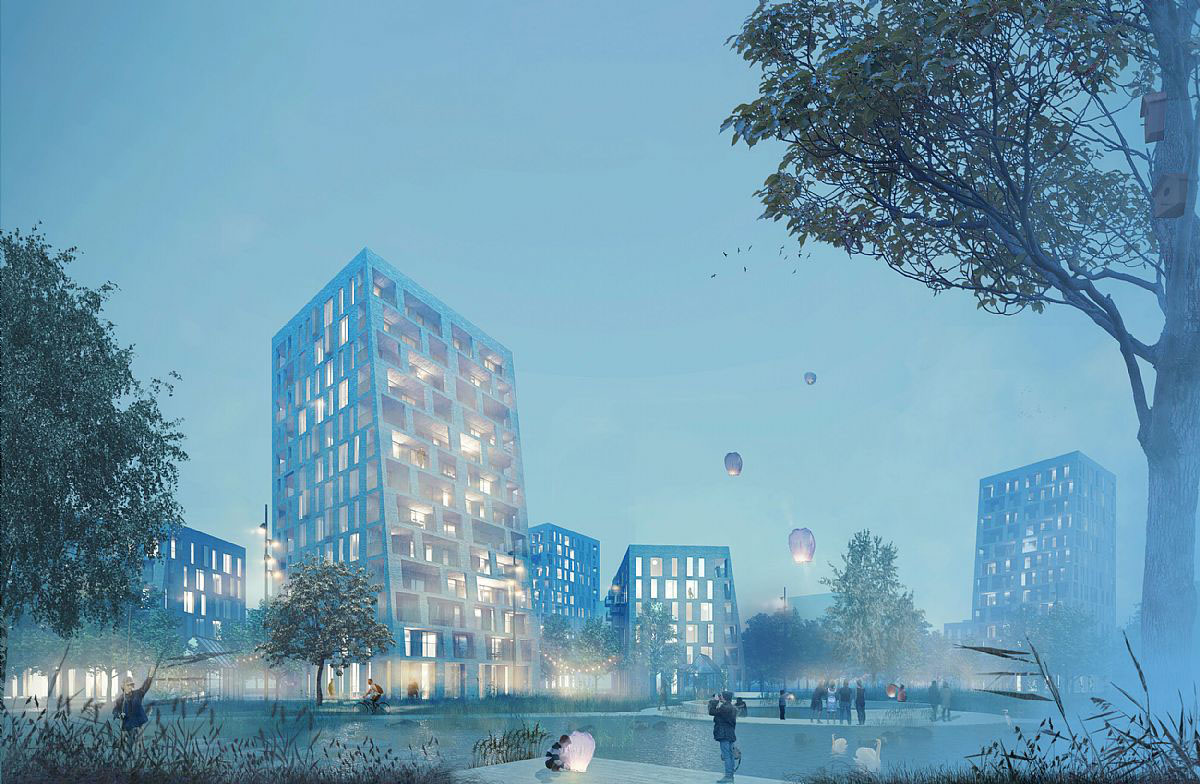 C.F. Møller Architects and BRUT win competition for a new residential district in Belgium
