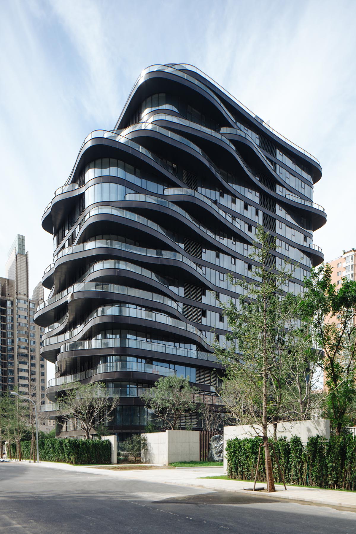 MAD’s mountain-like Chaoyang Park Plaza in Beijing is almost complete