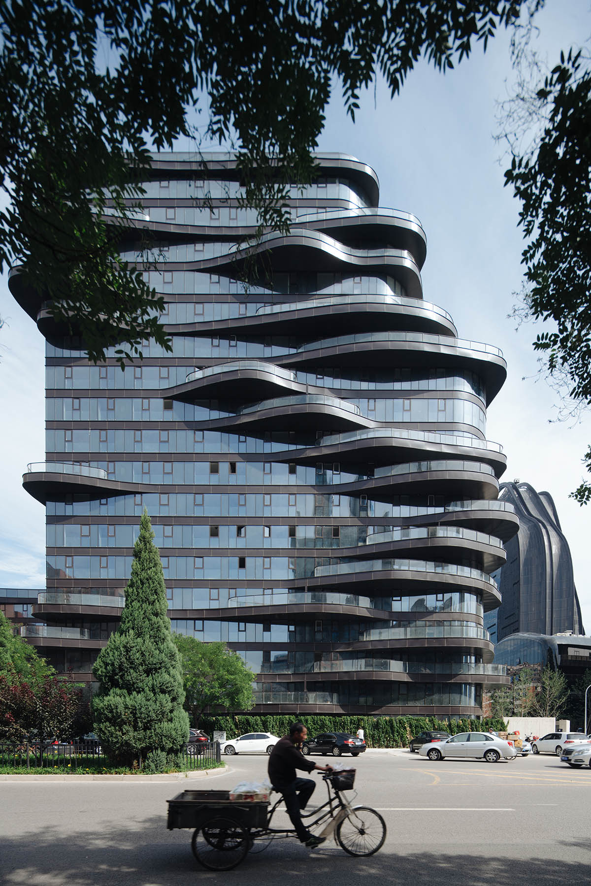 MAD’s mountain-like Chaoyang Park Plaza in Beijing is almost complete