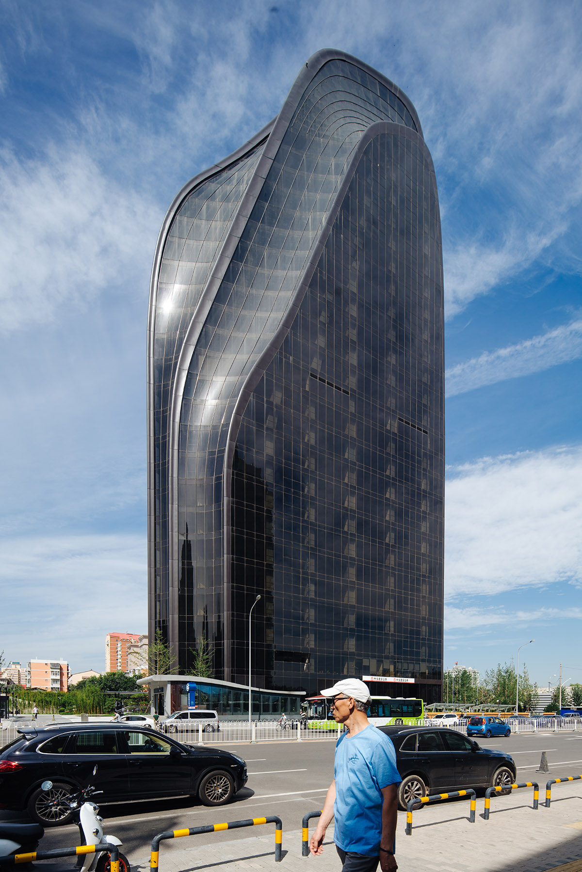 MAD’s mountain-like Chaoyang Park Plaza in Beijing is almost complete