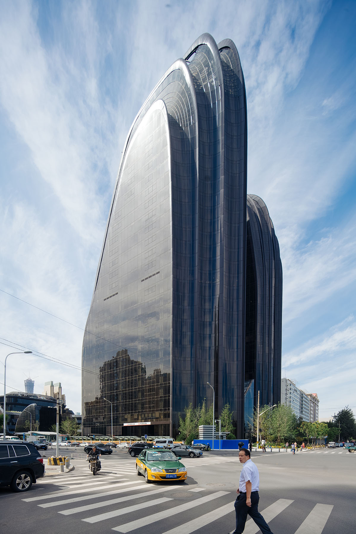 MAD’s mountain-like Chaoyang Park Plaza in Beijing is almost complete