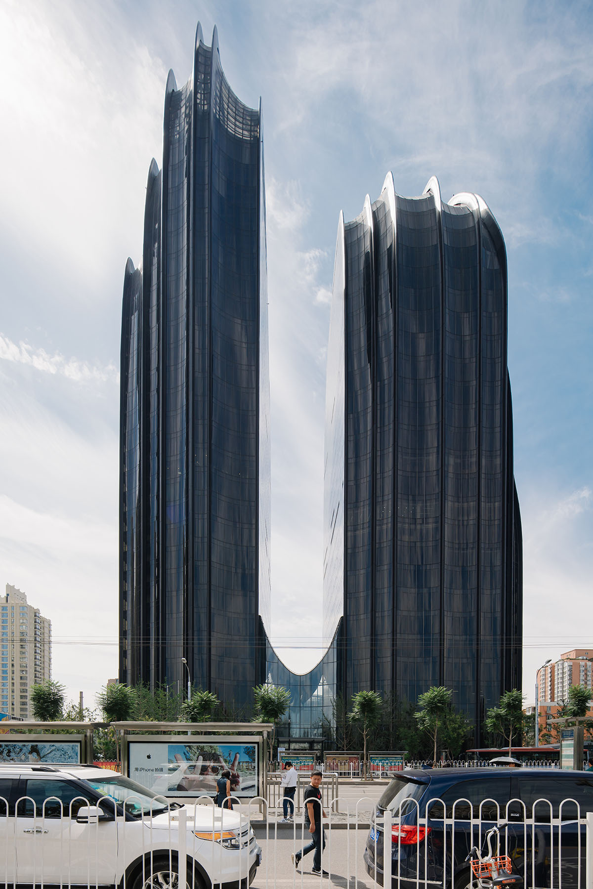 MAD’s mountain-like Chaoyang Park Plaza in Beijing is almost complete