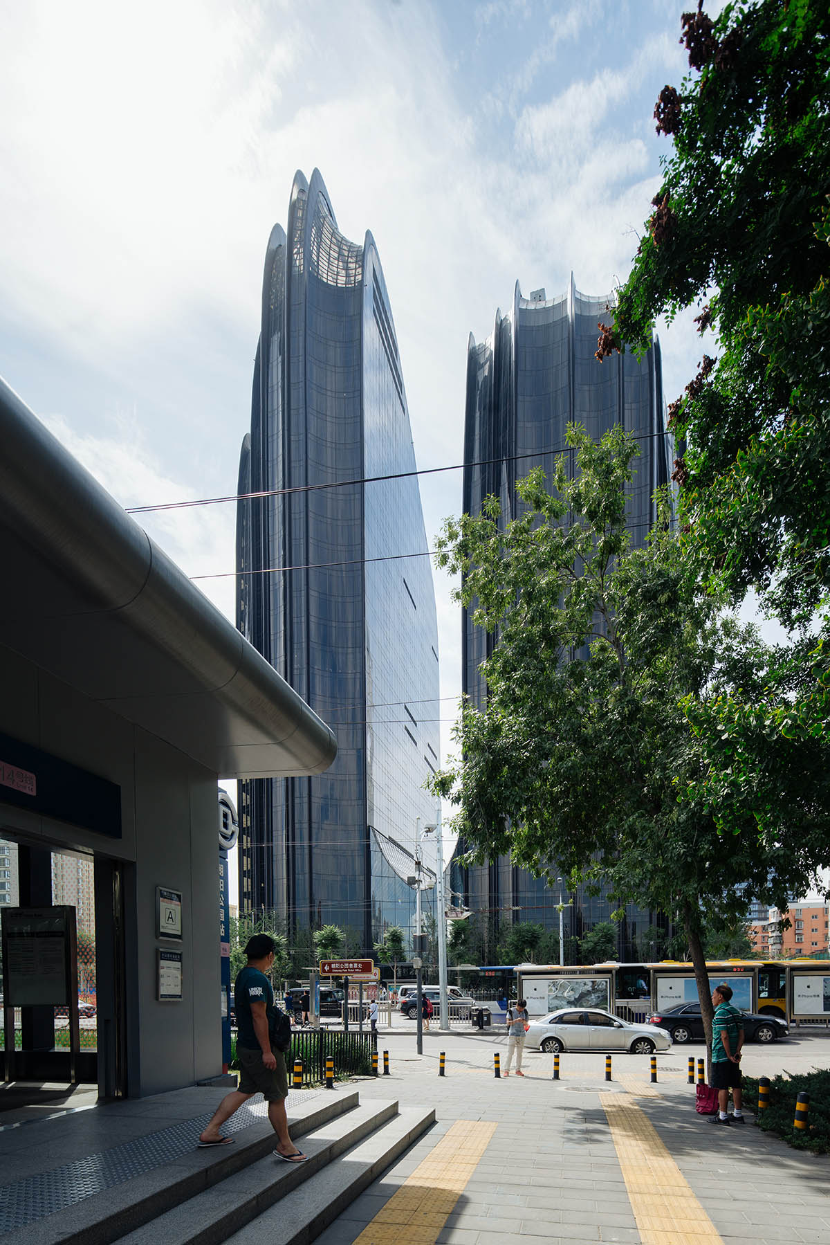 MAD’s mountain-like Chaoyang Park Plaza in Beijing is almost complete