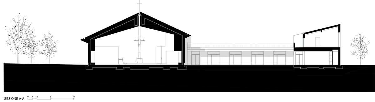 A team of young architects completes church of the Penitent Thief on the outskirts of Bologna