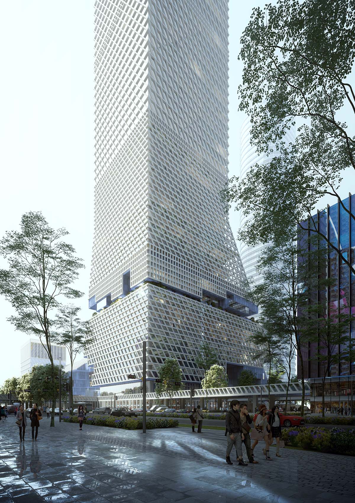 Mecanoo unveils proposal for China Merchants Bank's HQ complex ...