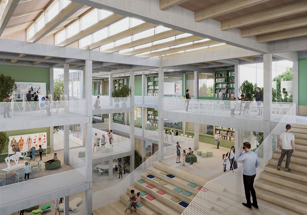 CHYBIK + KRISTOF designs flexible and low-rise Primary School in Stara Boleslav