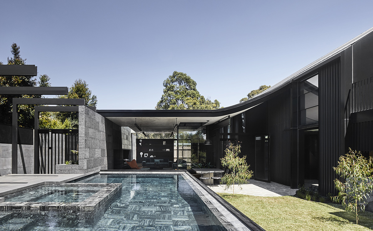 Splinter Society Architecture clads Cornerstone House with blackened timber slats in Australia