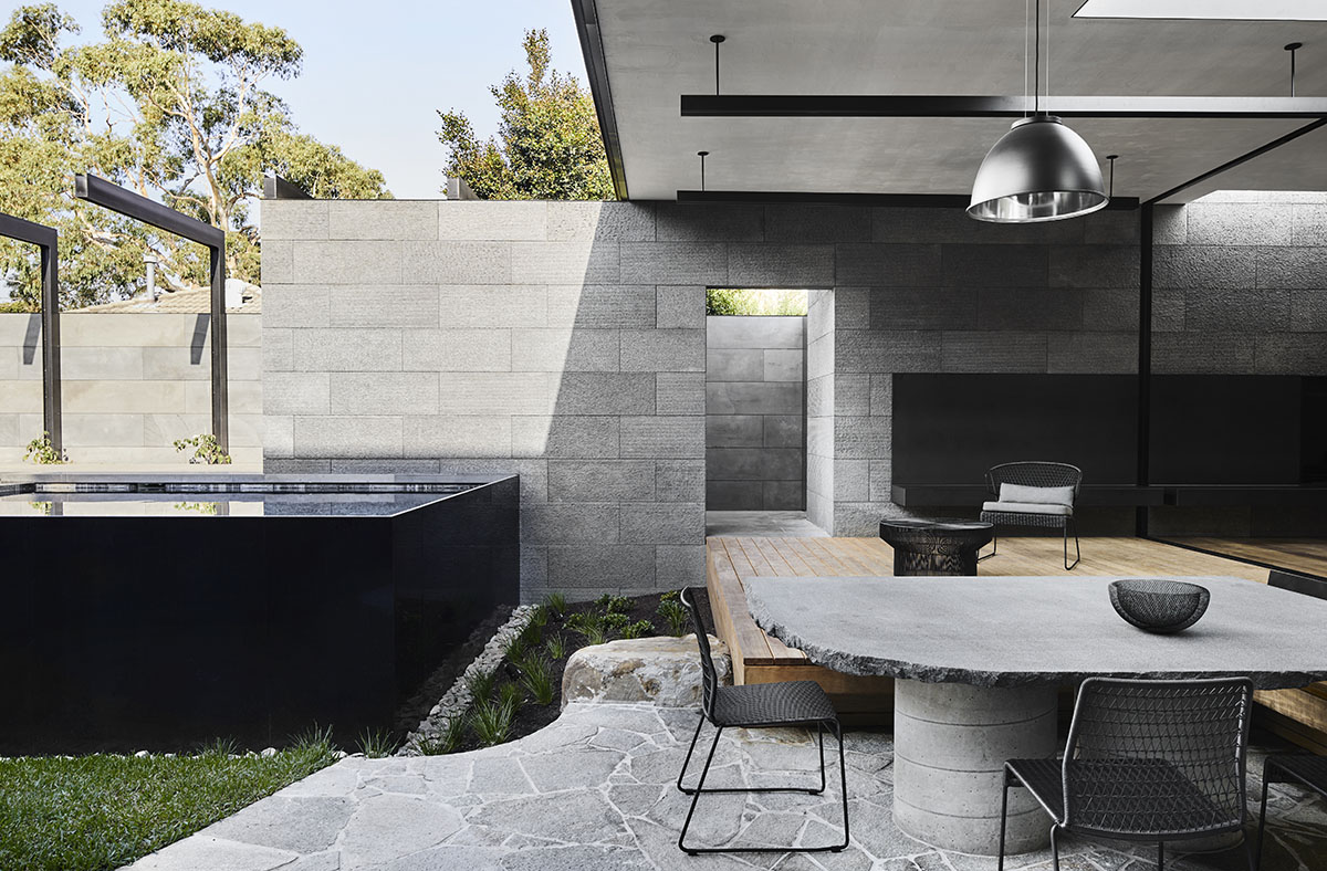 Splinter Society Architecture clads Cornerstone House with blackened timber slats in Australia