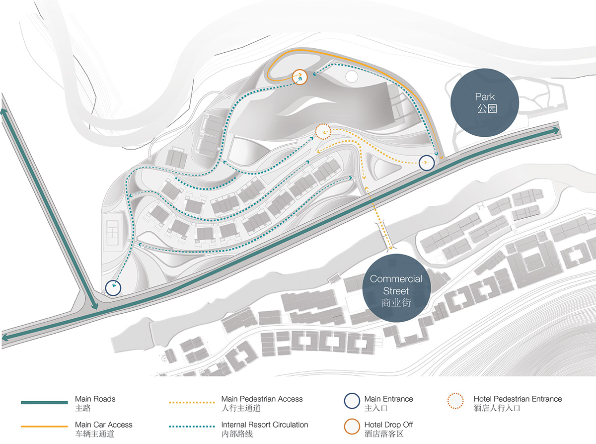 GroupGSA designs mountain-like town resort in Guilin, China