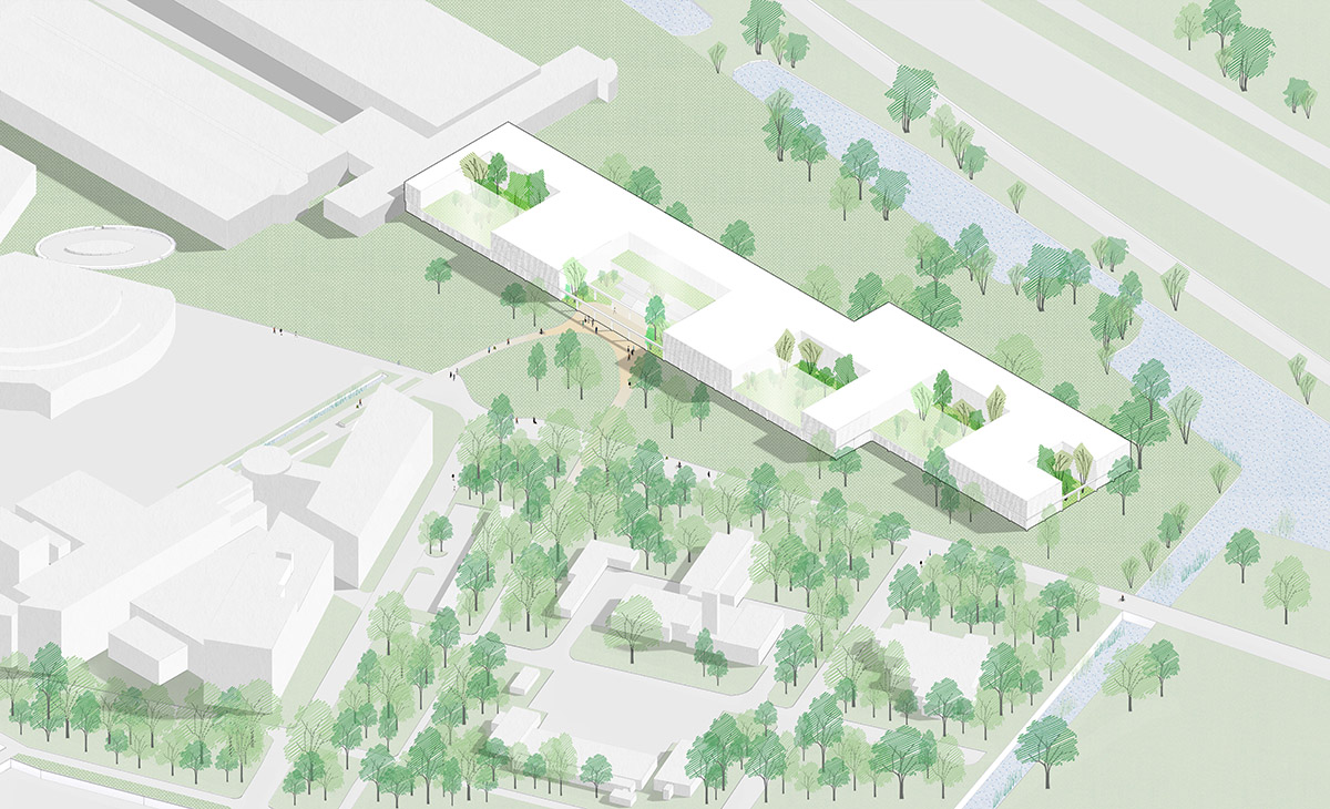 Civic Architects and VDNDP carve out Geo-faculty of ITC with four atria taking landscape inside 