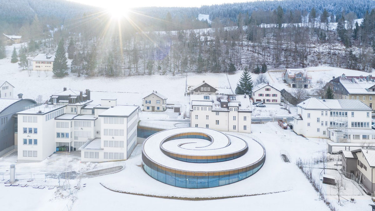 BIG s spiral shaped museum for Swiss watchmaking is set to open on