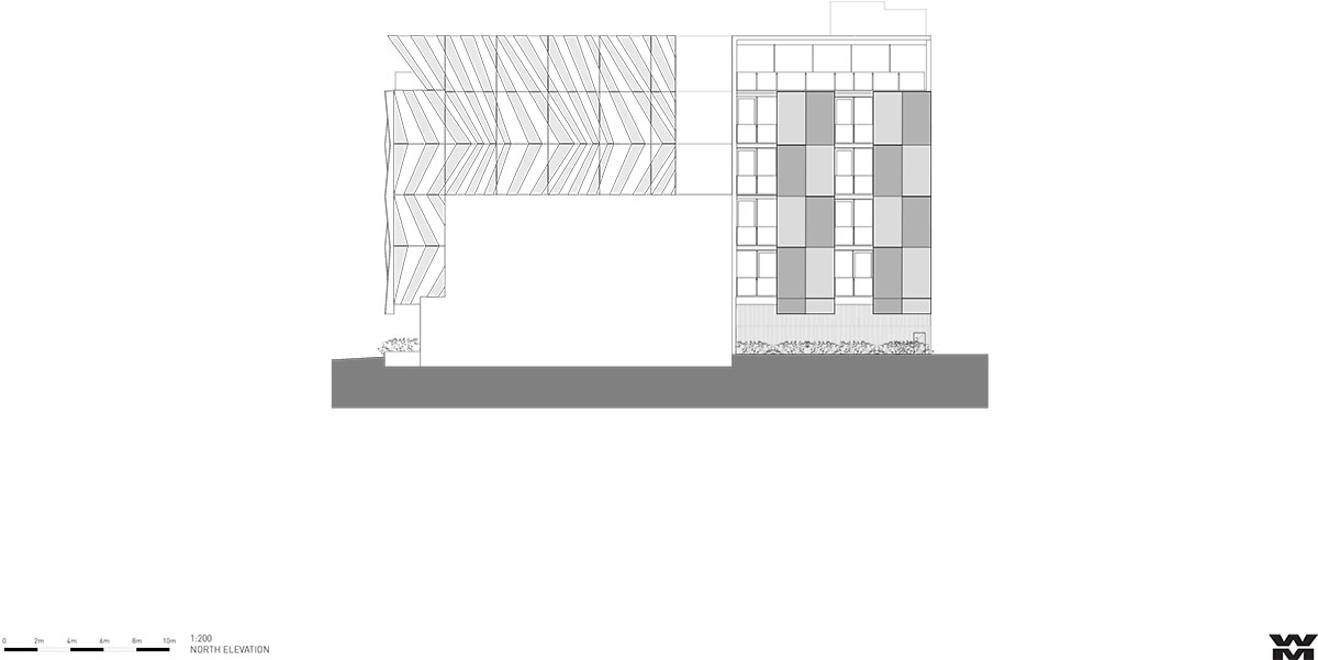 Wood Marsh's Alumuna Residences feature bronze folded mirrored glass in Australia