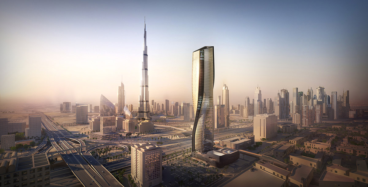 UNStudio’s Wasl Tower will feature one of the world’s tallest ceramic facades in Dubai