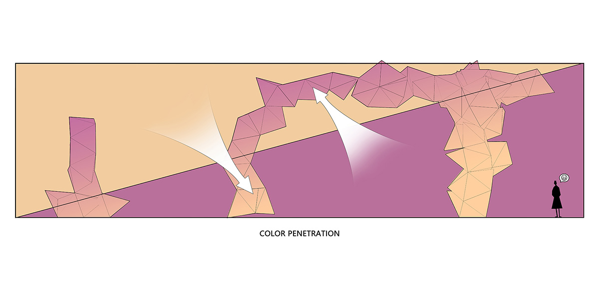 Towodesign creates geometric sculpture for Folding Garden in Shanghai