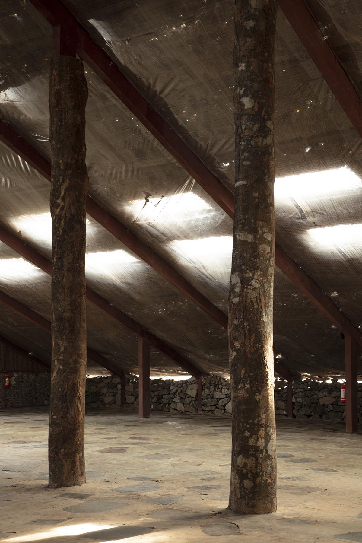 Samira Rathod Design Atelier built a demountable pavilion from construction debris in Kerala 