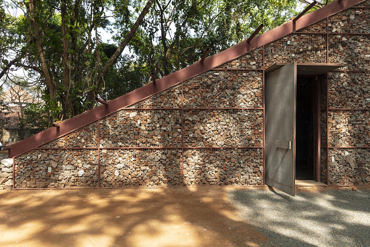 Samira Rathod Design Atelier built a demountable pavilion from construction debris in Kerala 
