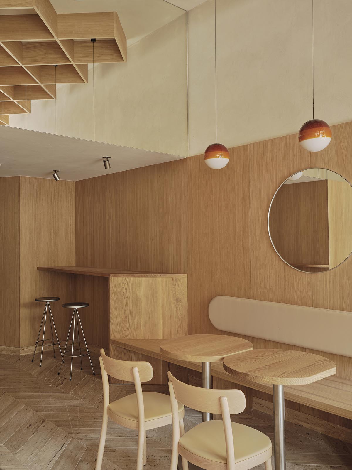 Zooco creates a unique ice cream experience with cozy, wood-themed interiors in Santander, Spain
