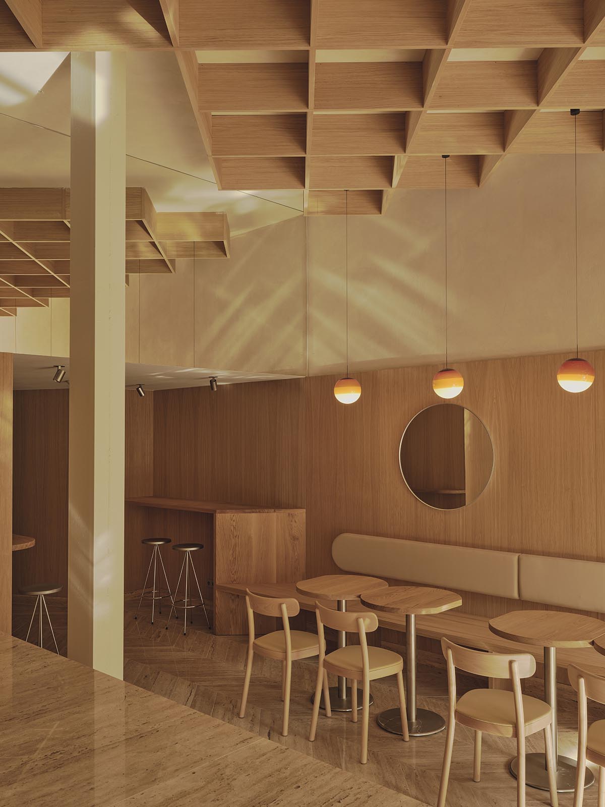 Zooco creates a unique ice cream experience with cozy, wood-themed interiors in Santander, Spain