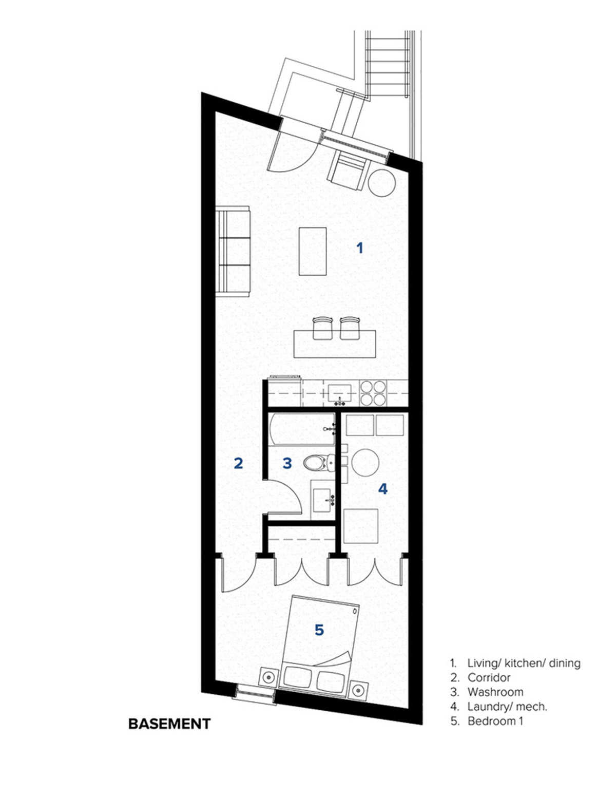 Craig Race Architecture creates curvy front wall to adapt to the streetscape in Toronto