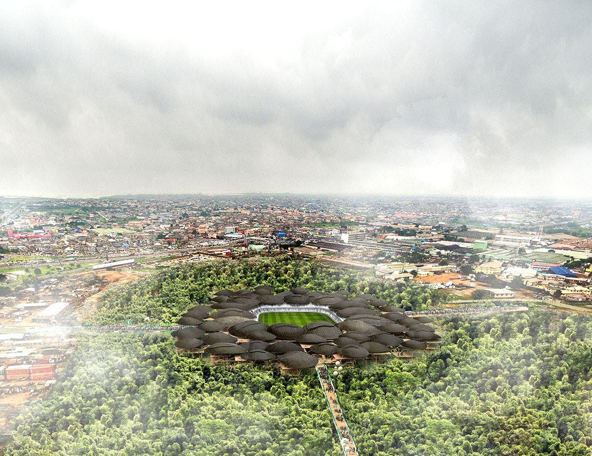 arch out loud's competition winners propose multi-purpose stadium dealing with 