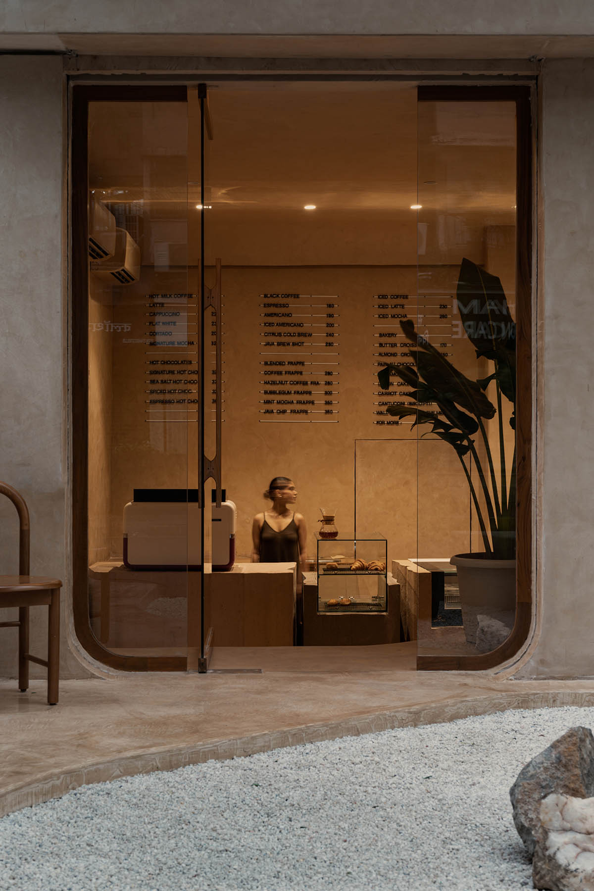 Affogato is an art gallery-inspired ice cream and café shop with a simple interior