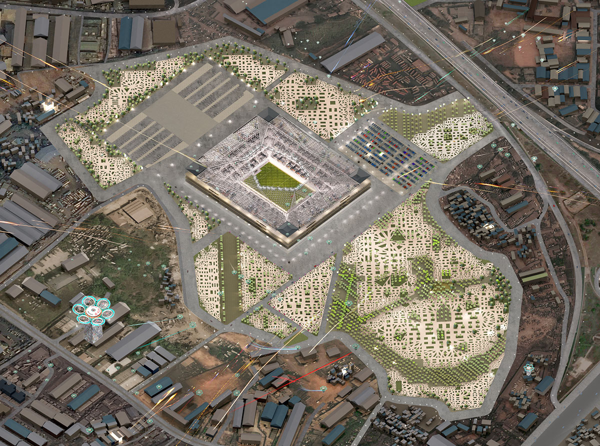 arch out loud's competition winners propose multi-purpose stadium dealing with 