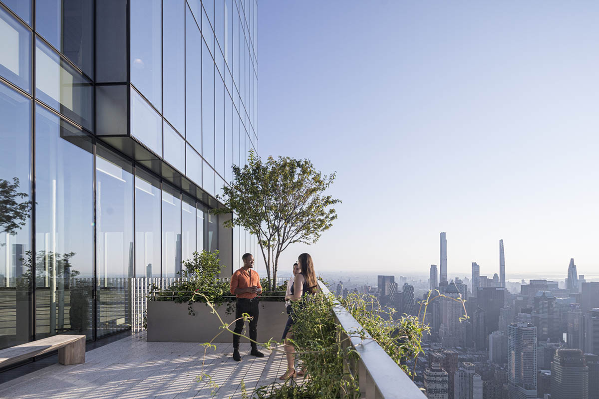 BIG completes its supertall skyscraper featuring cascading landscaped terraces in New York