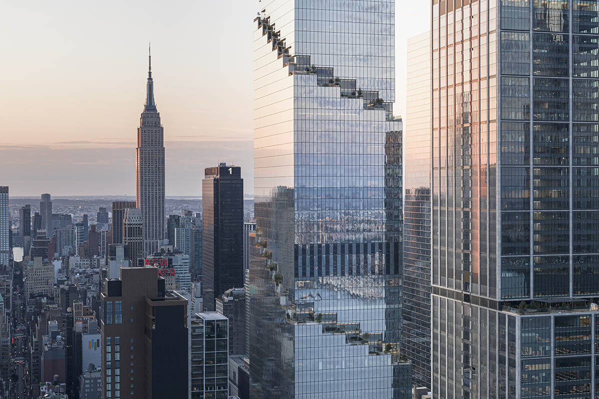 BIG completes its supertall skyscraper featuring cascading landscaped terraces in New York