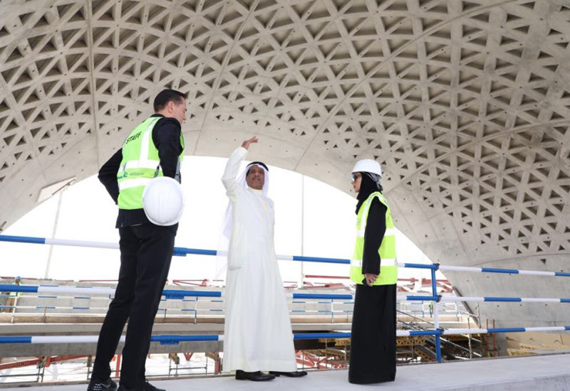 Zaha Hadid Architects' Bee'ah Headquarters Takes Shape In UAE