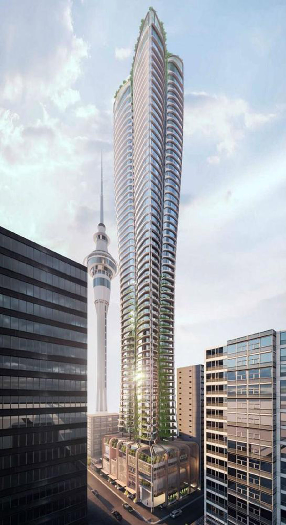 Zaha Hadid Architects, Woods Bagot, and Cox among finalists competing for Auckland's new tower