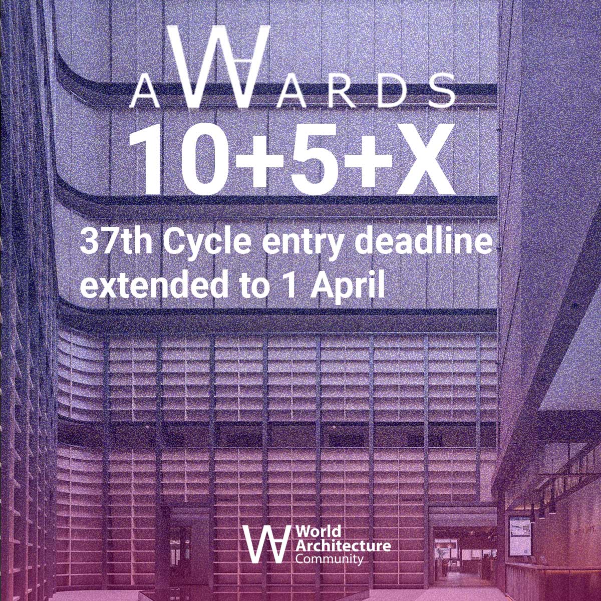 WA Awards 37th Cycle entry deadline extended to 1 April