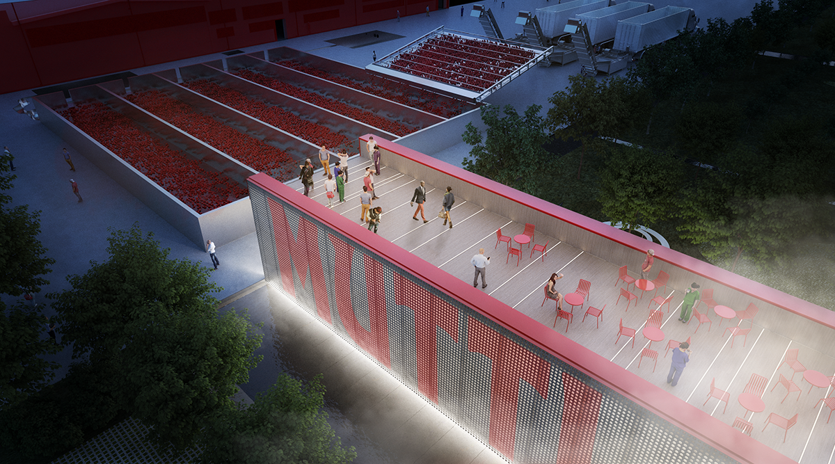 Carlo Ratti Associati's new Mutti headquarters will make tomato processing stages visible in Parma