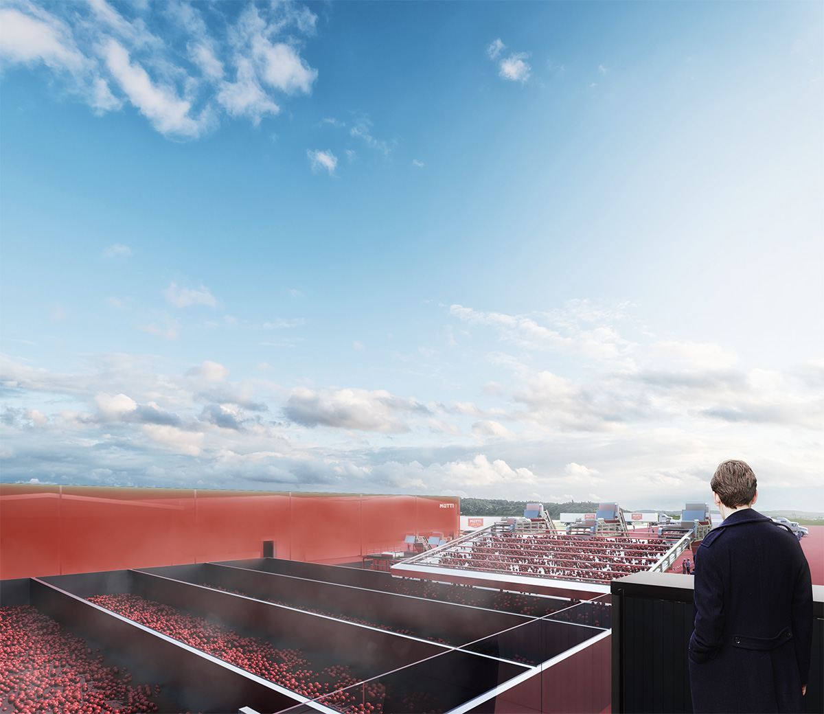 Carlo Ratti Associati's new Mutti headquarters will make tomato processing stages visible in Parma